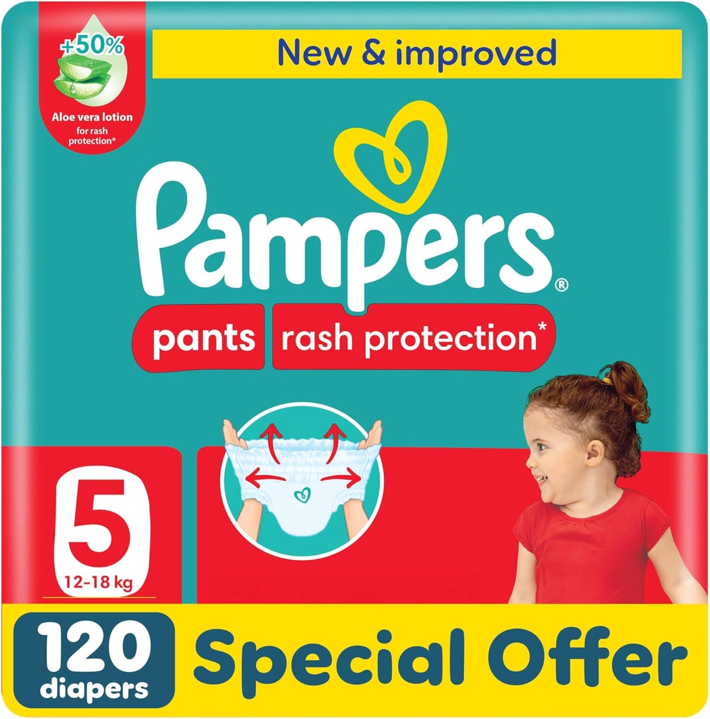 Pampers Baby-Dry Pants Diapers with Aloe Vera Lotion