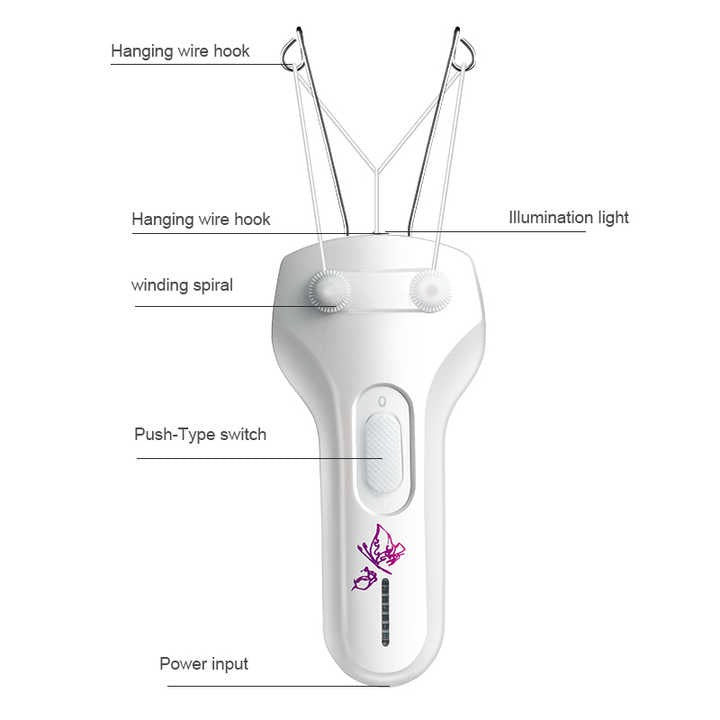 Daling Rechargeable Eyebrow Hair Threading Machine