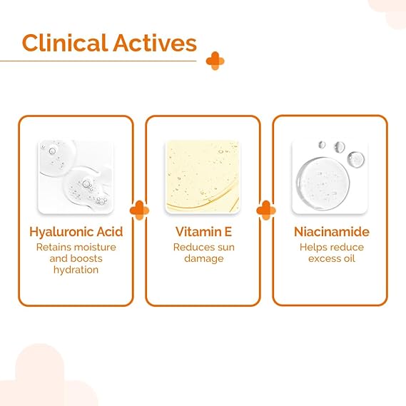 The Derma Co 1% Hyaluronic Sunscreen Aqua Ultra Light Gel with SPF 50 PA++++ For Broad Spectrum, UV A, UV B & Blue Light Protection - 50g