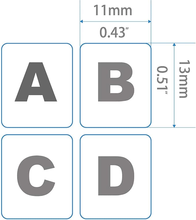 2 Pack Arabic Keyboard Stickers with Transparent Background and White Letters, Universal Fit for Laptop, Desktop & Notebook Keyboards, Durable Replacement Decals for PC & Mac