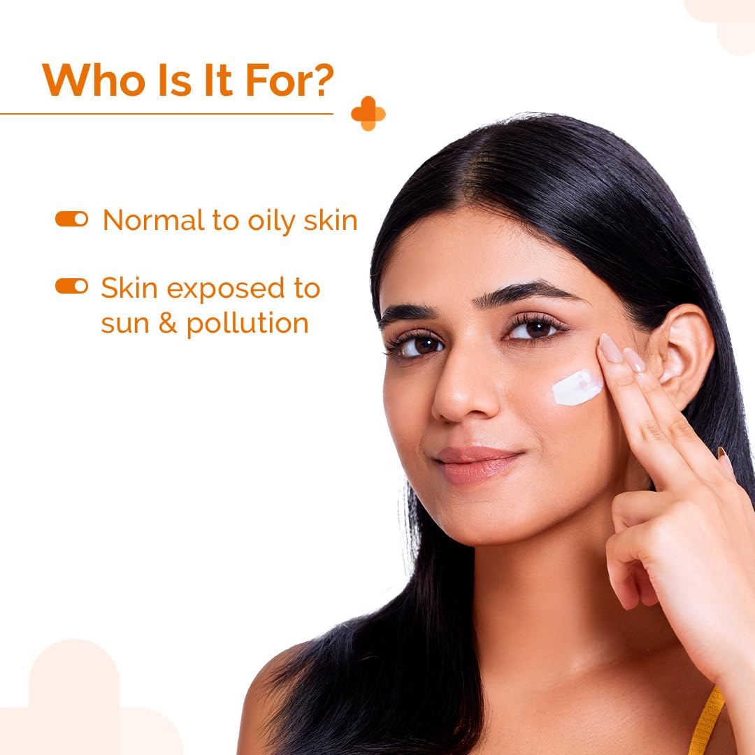 The Derma Co 1% Hyaluronic Sunscreen Aqua Ultra Light Gel with SPF 50 PA++++ For Broad Spectrum, UV A, UV B & Blue Light Protection - 50g