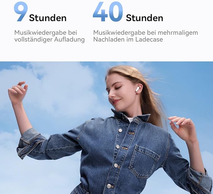 HUAWEI FreeBuds SE 2, 40-Hour Battery Life, Compact and Comfortable to Grip, 3 Hours of Music Playback on a 10-Minute Charge, IP54 Dust & Splash Resistance, Robust Bluetooth 5.3 Connections, White