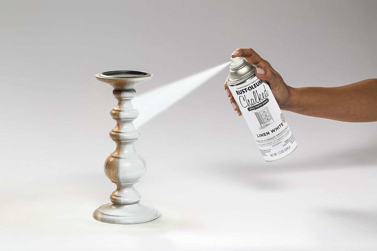 Rust-Oleum Chalked Ultra Matte Spray Paint Linen White 340g( 0.340 Liters) 302591
