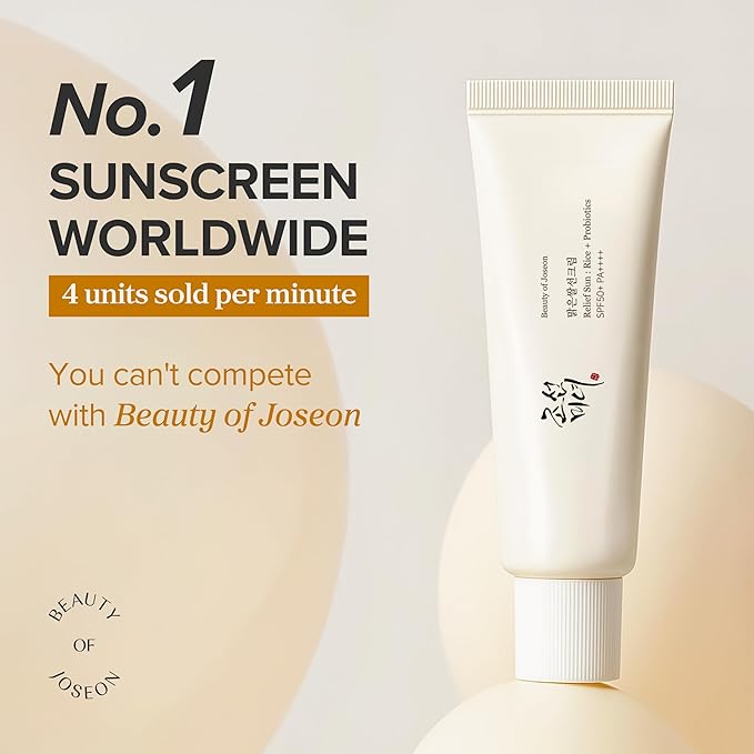 Beauty of Joseon Relief Sun Rice Probiotics SPF 50+ PA++++ Korean Sunscreen sunblock for Face Daily Sunscreen for Men Women Skincare 50ml