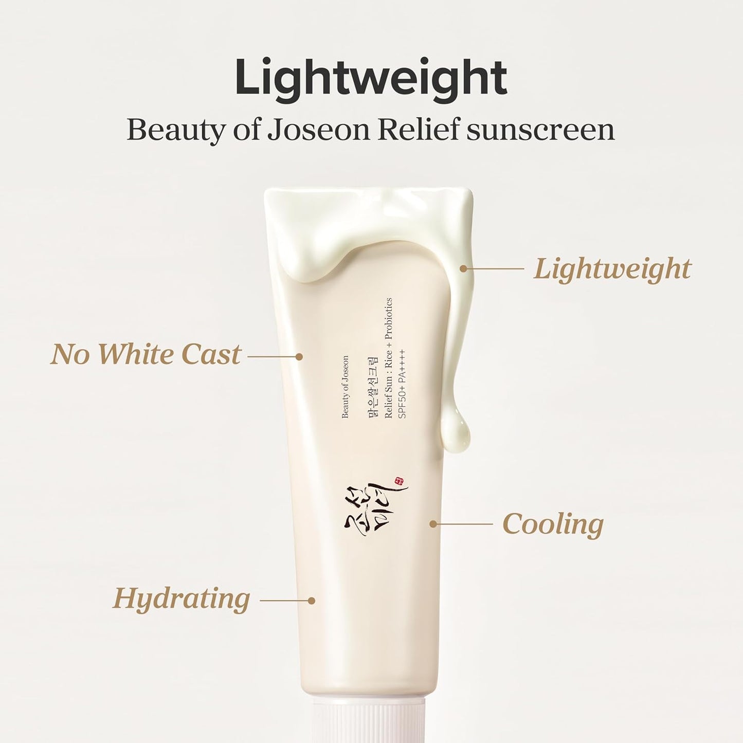 Beauty of Joseon Relief Sun Rice Probiotics SPF 50+ PA++++ Korean Sunscreen sunblock for Face Daily Sunscreen for Men Women Skincare 50ml