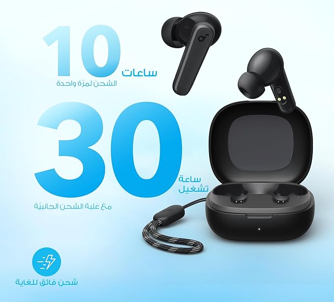 soundcore Anker P20i Bluetooth Earphones, 10mm Drivers with Big Bass True Wireless Earbuds, Bluetooth 5.3, 30H Playtime, IPX5, 2 Mics for AI Clear Calls, 22 Preset EQs, Customization via App