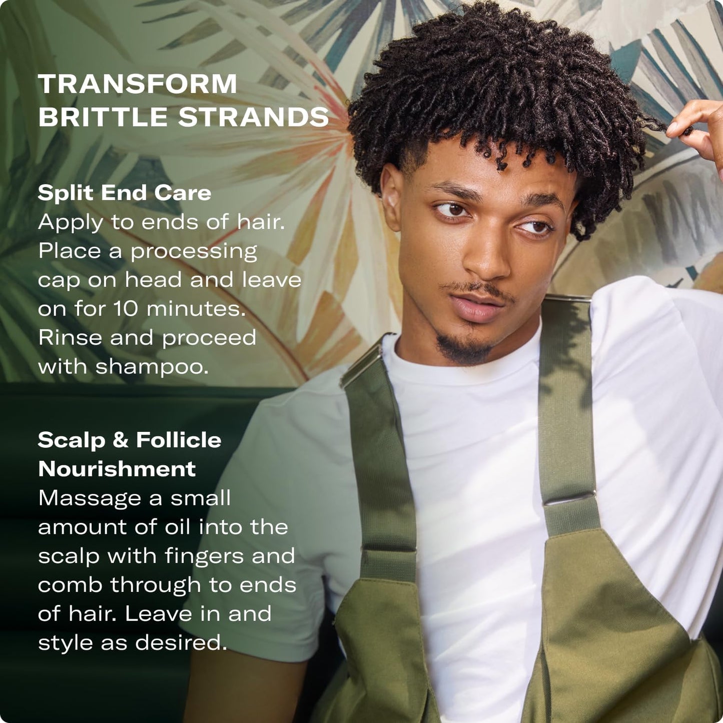 Apply oil to hair and/or scalp and leave on for a certain period of time for intensive treatment