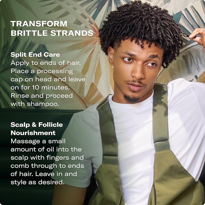 Mielle Organics MIELLE - ROSEMARY MINT, SCALP & HAIR OIL, INFUSED W/BIOTIN & ENCOURGES GROWTH, FOR DAILY USE, SCALP TREATMENT, SPLIT END CARE & SCALP & STRENGTHENING OIL