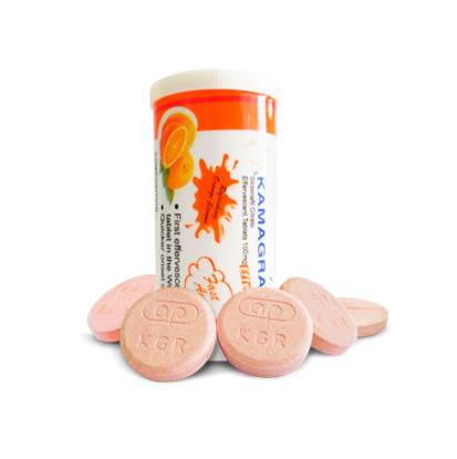 Kamagra Chewable Tablets 100mg – Orange Flavor | Fast-Acting ED Support (Bottle Pack)