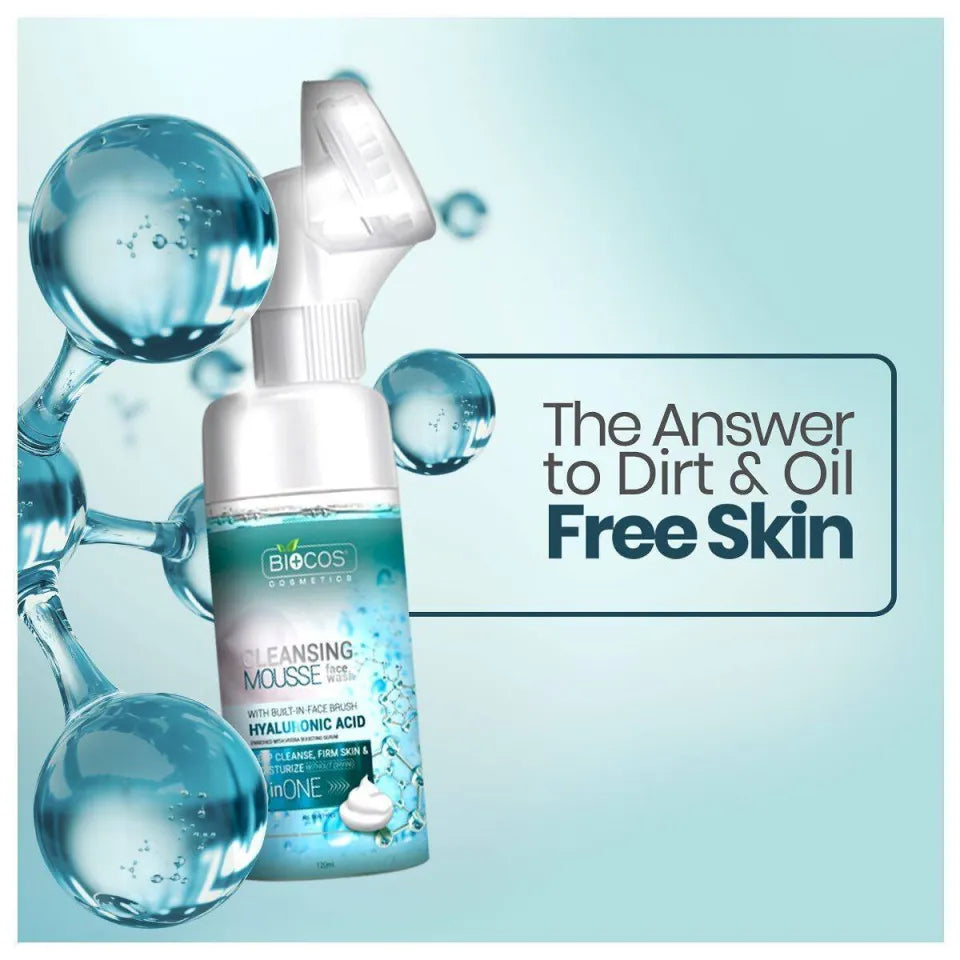 Biocos Cleansing Mousse Face Wash Hyaluronic Acid