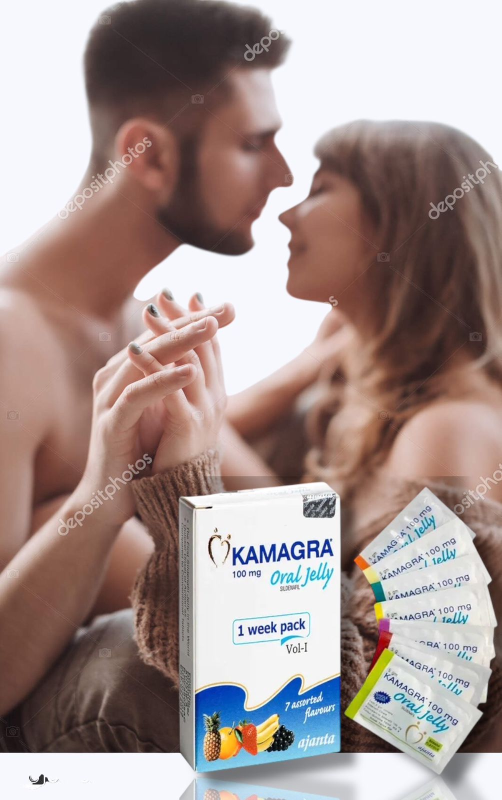 Kamagra Oral Jelly Week Pack 7X5Gm Sachets (100Mg)