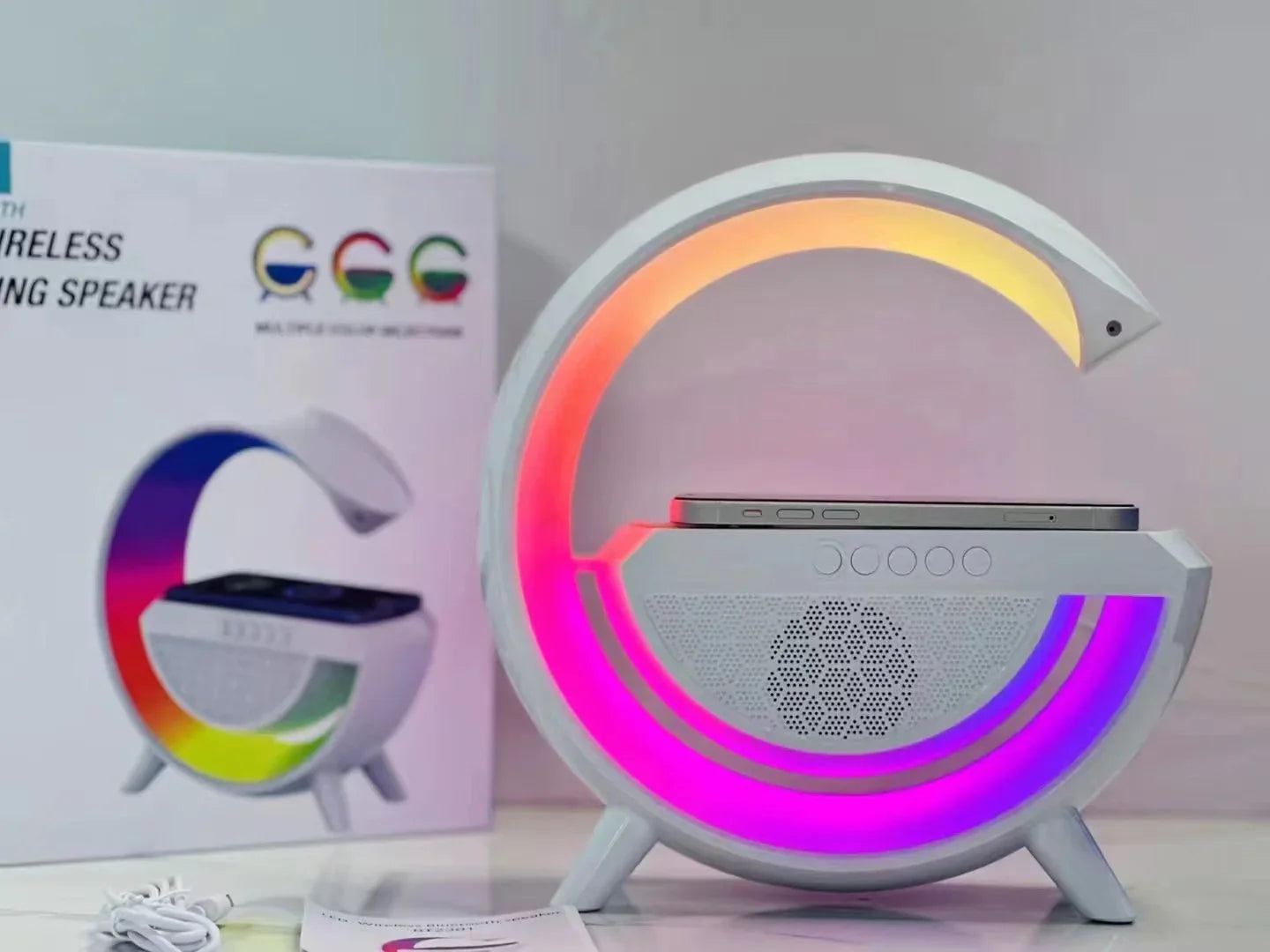 Multifunctional Bluetooth Speaker Colorful Atmosphere Light Wireless