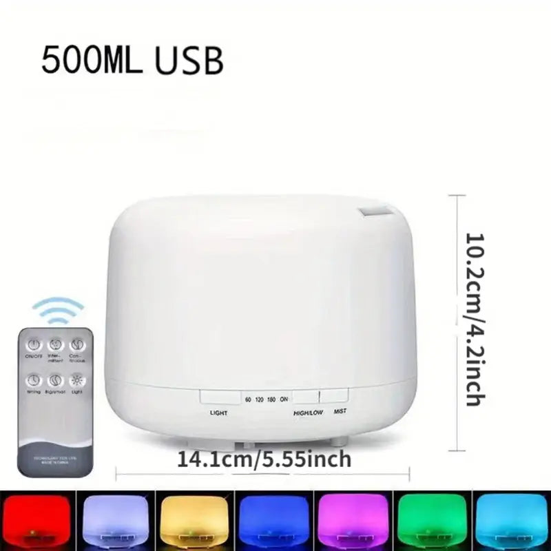 AromaWave 500ml Oil Diffuser with Remote