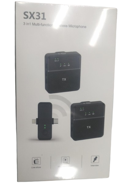 SX31 3-in-1 Multifunction wireless Microphone
