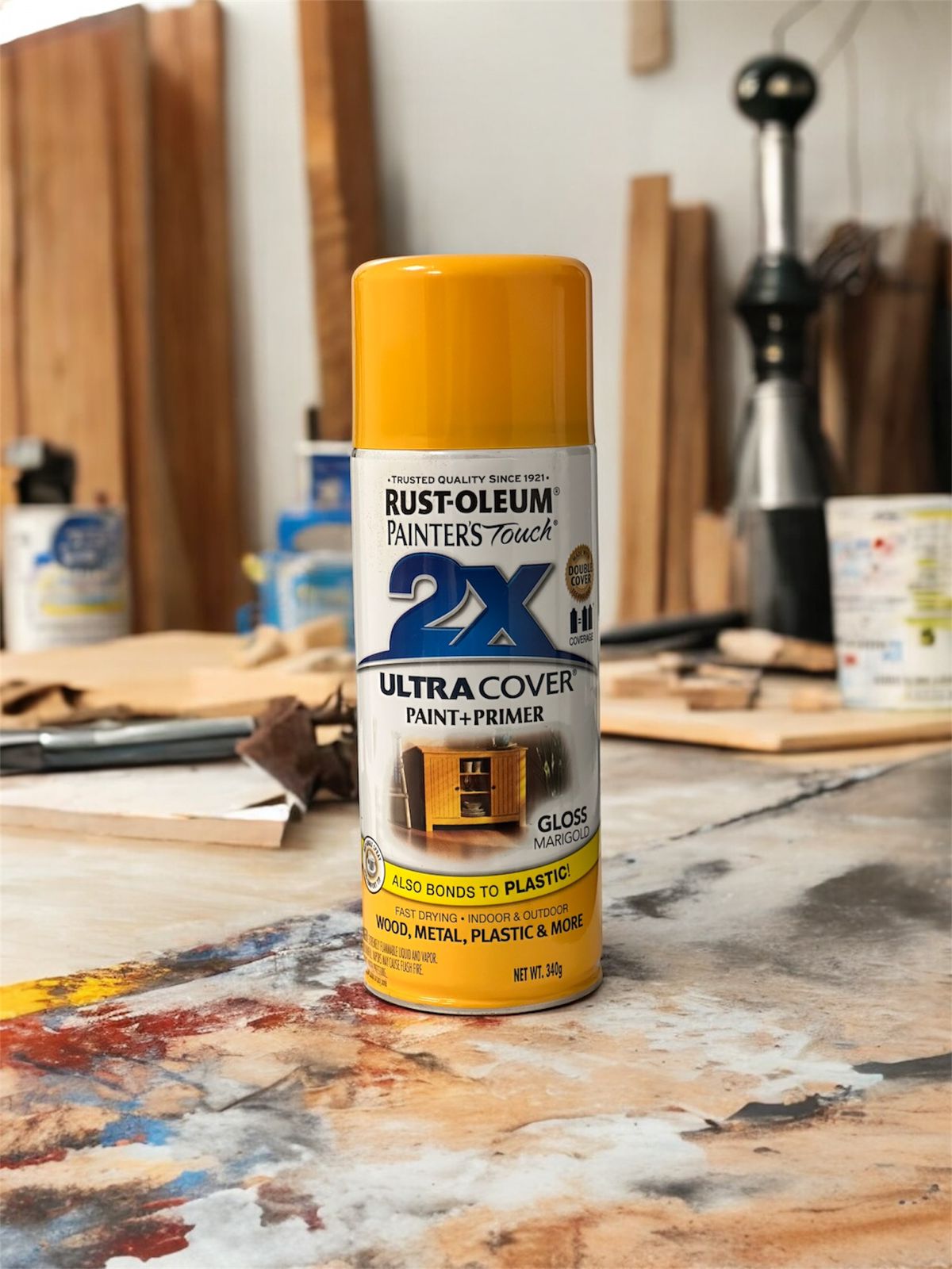 Painter's Touch Ultra Cover 2X Spray Paint (354.9 ml, Gloss Marigold)