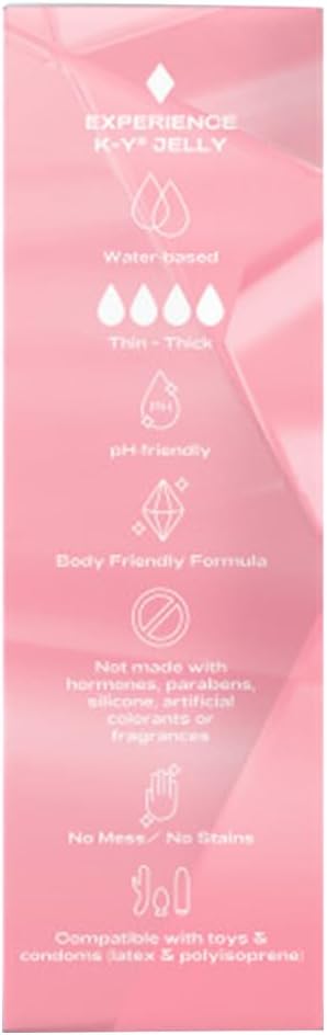 K-Y Personal Lubricant, Jelly Water Based Lube, 2 Ounce, Personal Lube For Women