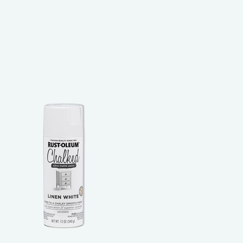 Rust-Oleum Chalked Ultra Matte Spray Paint Linen White 340g( 0.340 Liters) 302591