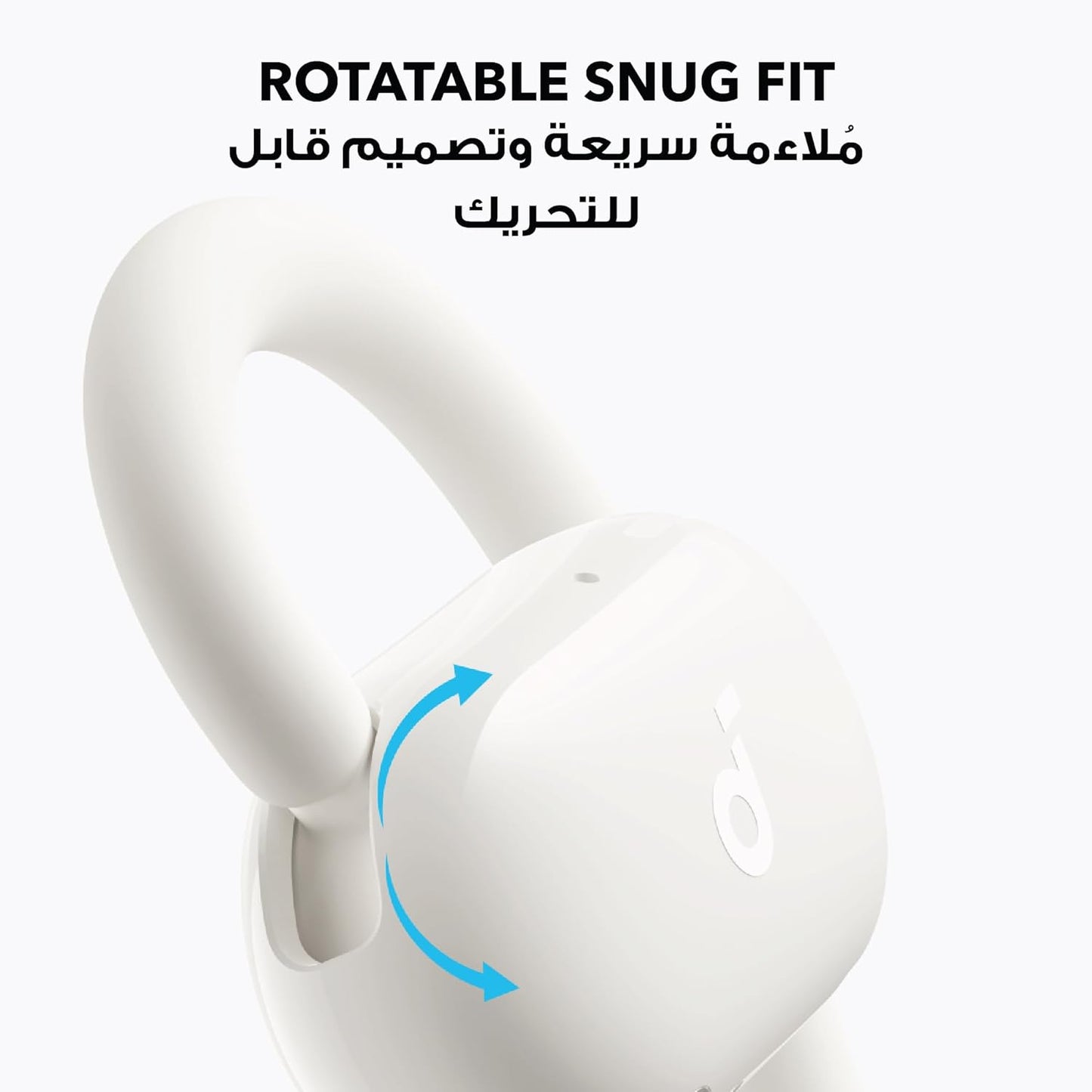 soundcore V20i by Anker Open-Ear Headphones, Adjustable Ear Hooks, Ultra-Comfort, Snug Fit, Deep Bass, Clear Calls, IP55, LED Lights, 36H Playtime, Bluetooth 5.4 Earbuds, Multipoint Connection