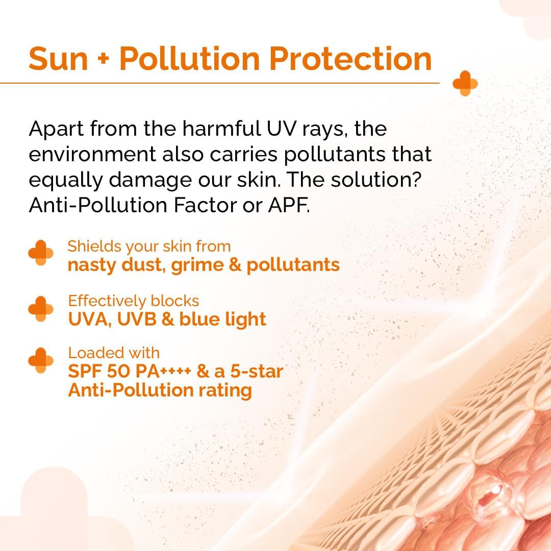 The Derma Co 1% Hyaluronic Sunscreen Aqua Ultra Light Gel SPF 50 PA++++ | Broad Spectrum UVA/UVB & Blue Light Protection | Anti-Pollution, Oil-Free, Fragrance-Free | For Oily Skin – 50g