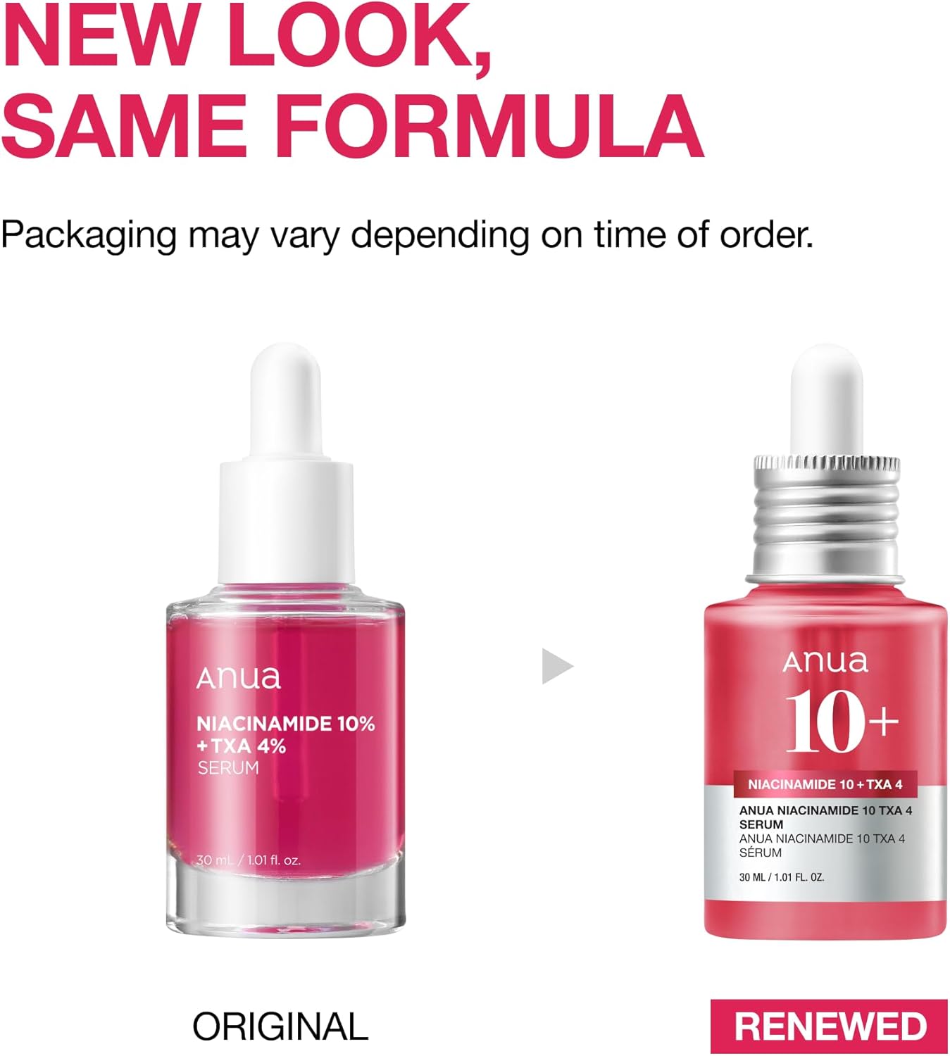 ANUA Niacinamide 10 + TXA 4 Serum, Hyaluronic Acid, Tranexamic acid, Vitamin B12, Facial Serum for Glass Skin, Clarifying, Radiant Complexion with Natural Color, Korean Skin Care (30ml /1.01 fl.oz)