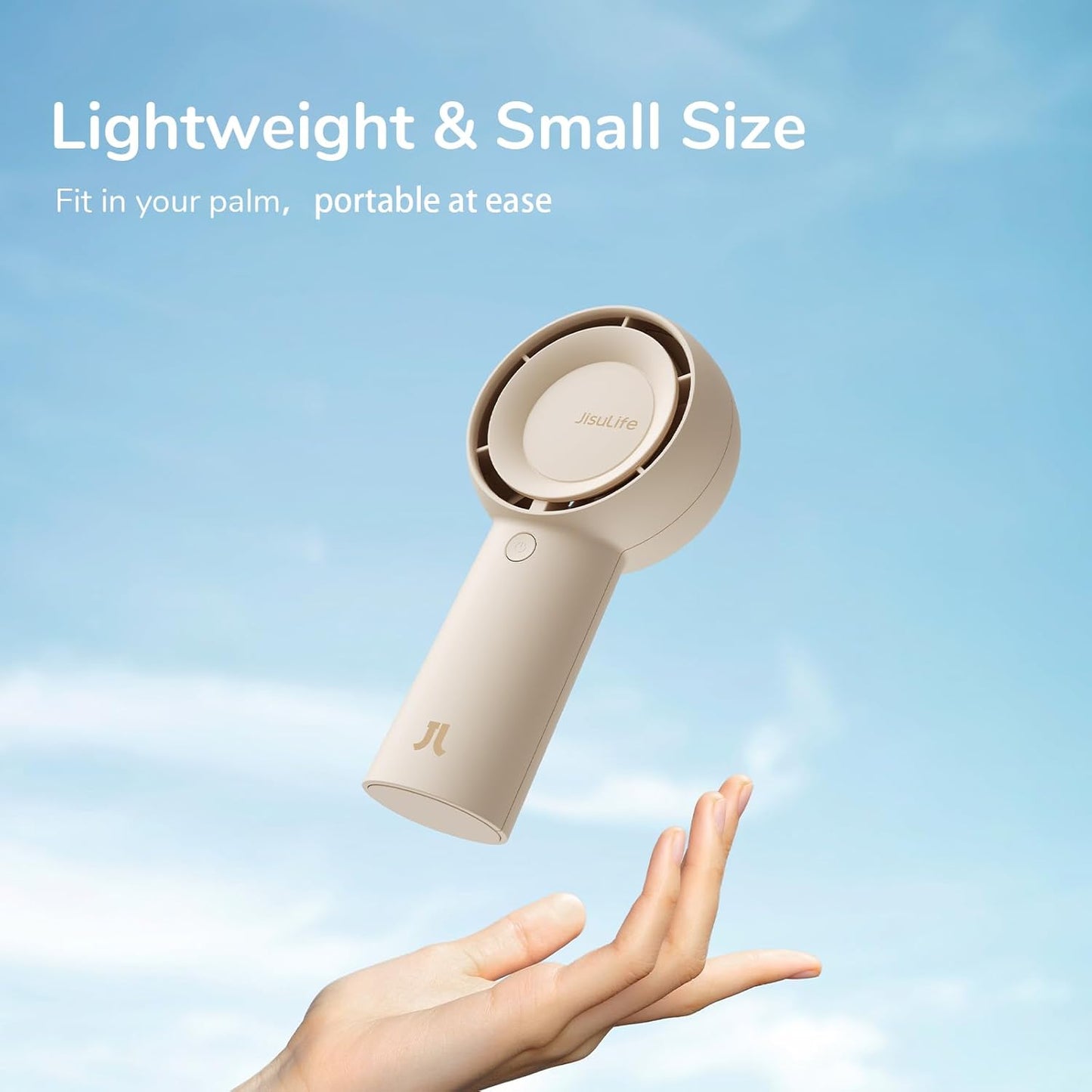 JISULIFE Handheld Turbo Fan [16H Max Cooling Time] Mini Portable