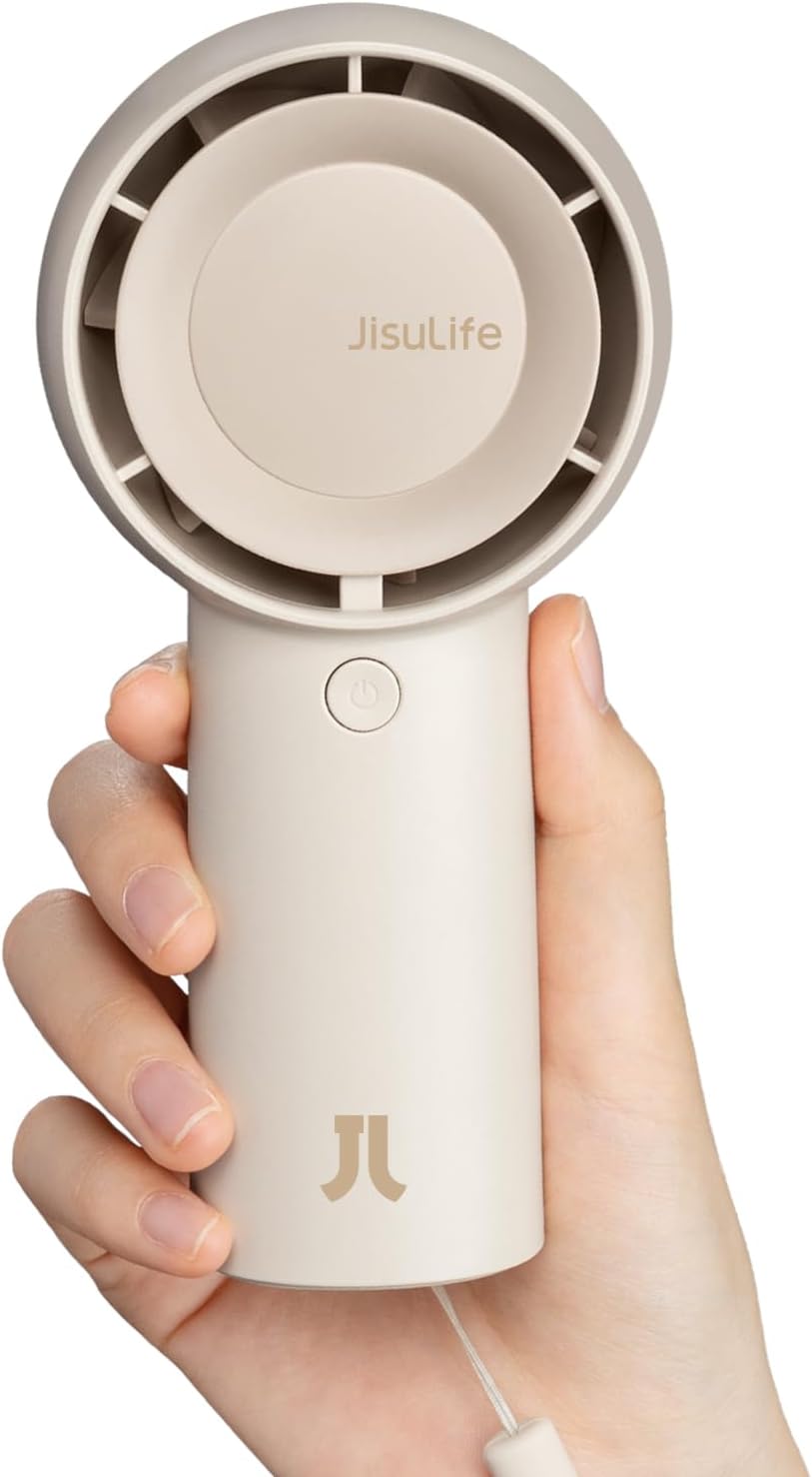 JISULIFE Handheld Turbo Fan [16H Max Cooling Time] Mini Portable