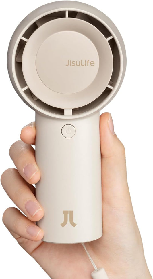 JISULIFE Handheld Turbo Fan [16H Max Cooling Time] Mini Portable