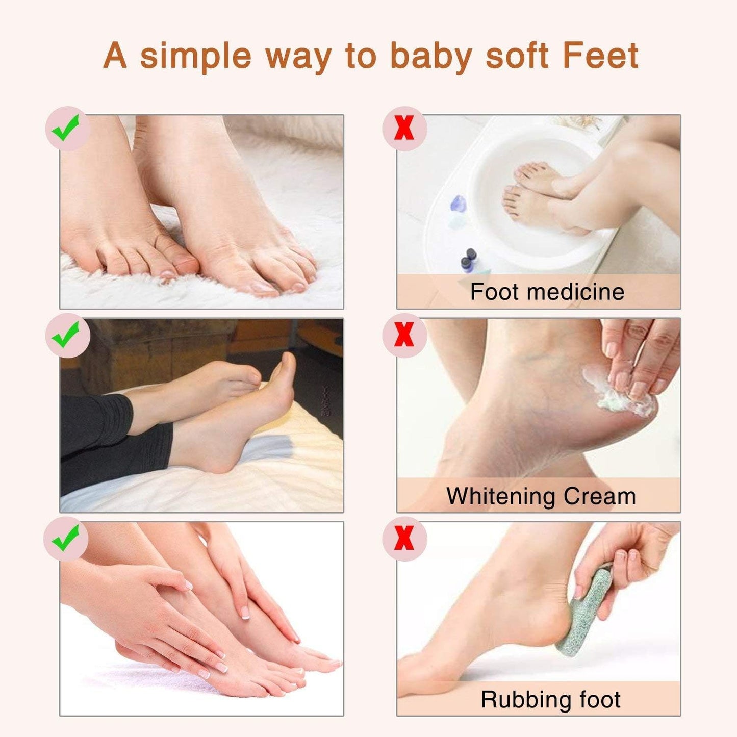 ALIVER Foot Peel Women Exfoliator Peel Off Calluses Dead Skin Mask, Pack of 3 (Lavender)