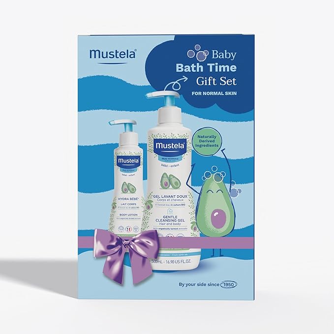 Mustela, Hydra Bebe Body Lotion with Organically Farmed Avocado, 300 ml, Pack of 2