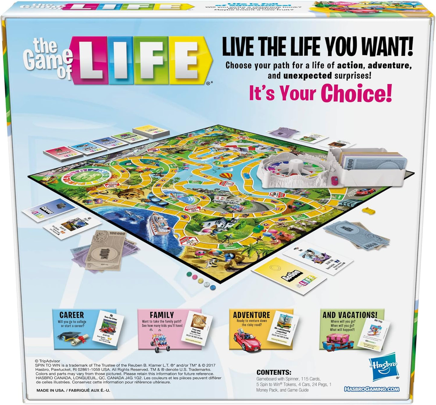 Hasbro Gaming The Game of Life Board Game Ages 8 & Up (Amazon Exclusive)