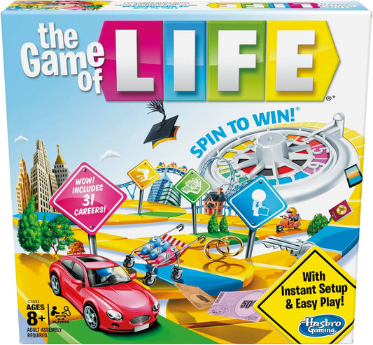 Hasbro Gaming The Game of Life Board Game Ages 8 & Up (Amazon Exclusive)