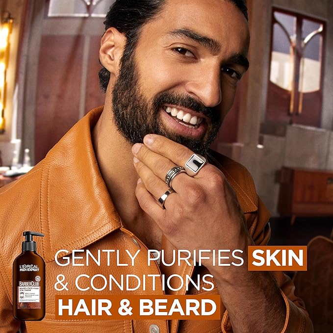 L'Oreal Men Expert Barber Club 3-In-1 Beard, Hair & Face Wash, 200 Ml