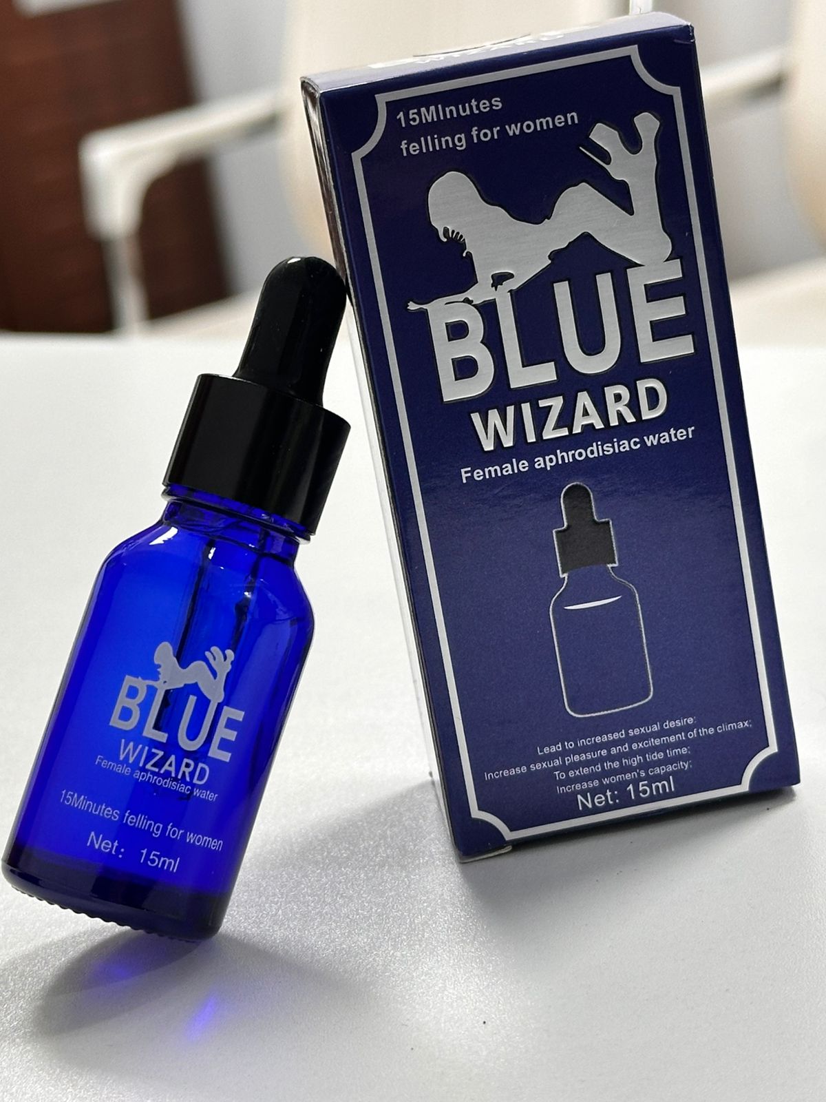 Blue Wizard Original Immunity women love drops Water Based (Wizard_Blue) Dietry Suppliments - 15ml Premium | Made by Thailand