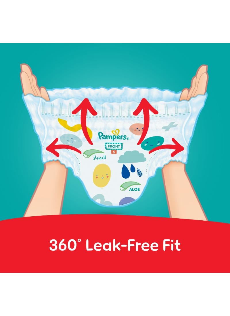 Rash and Leakage Protection Size 6 Pant Diapers 16+kg with Aloe Vera Lotion