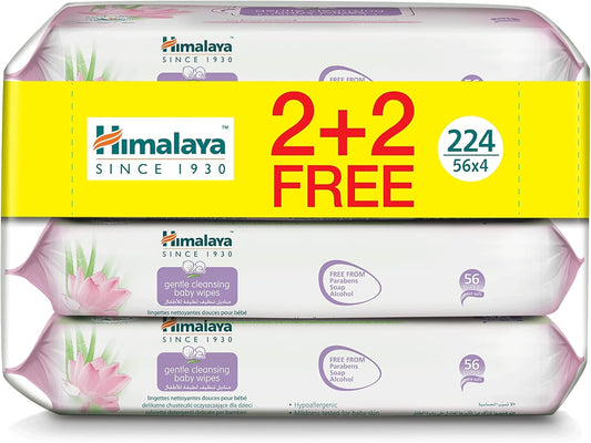 Himalaya Gentle Cleansing Baby Wipes Alcohol & Paraben Free for Sensitive Skin