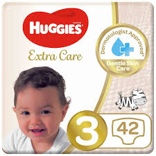 Extra Care, Size 3, 4 - 9 kg, Value Pack, 42 Diapers, Packaging May Vary