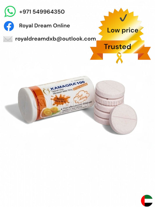 Kamagra Effervescent 7-TABS 100mg (Sildenafil Citrate)