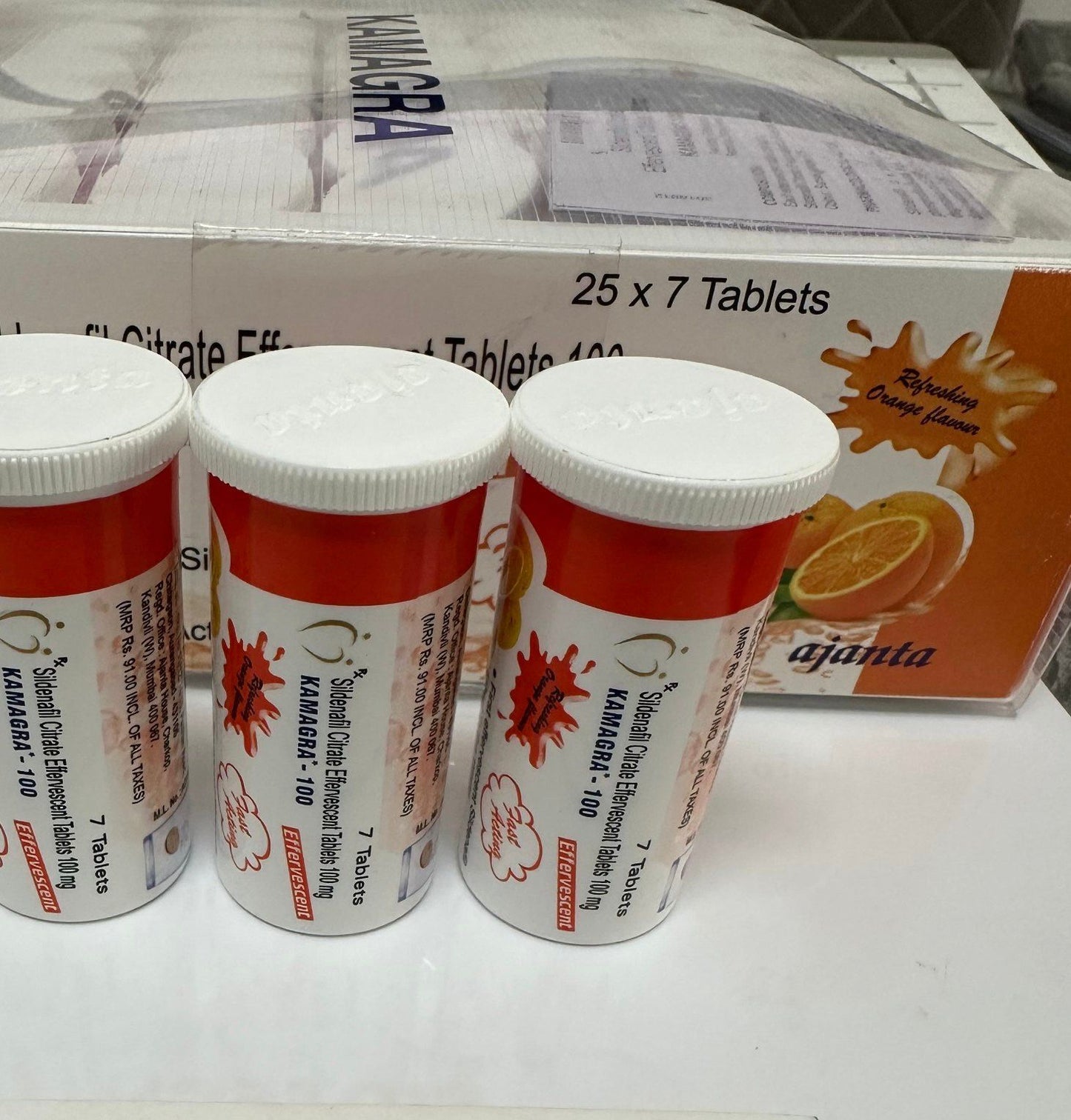 Kamagra Effervescent 7-TABS 100mg (Sildenafil Citrate)